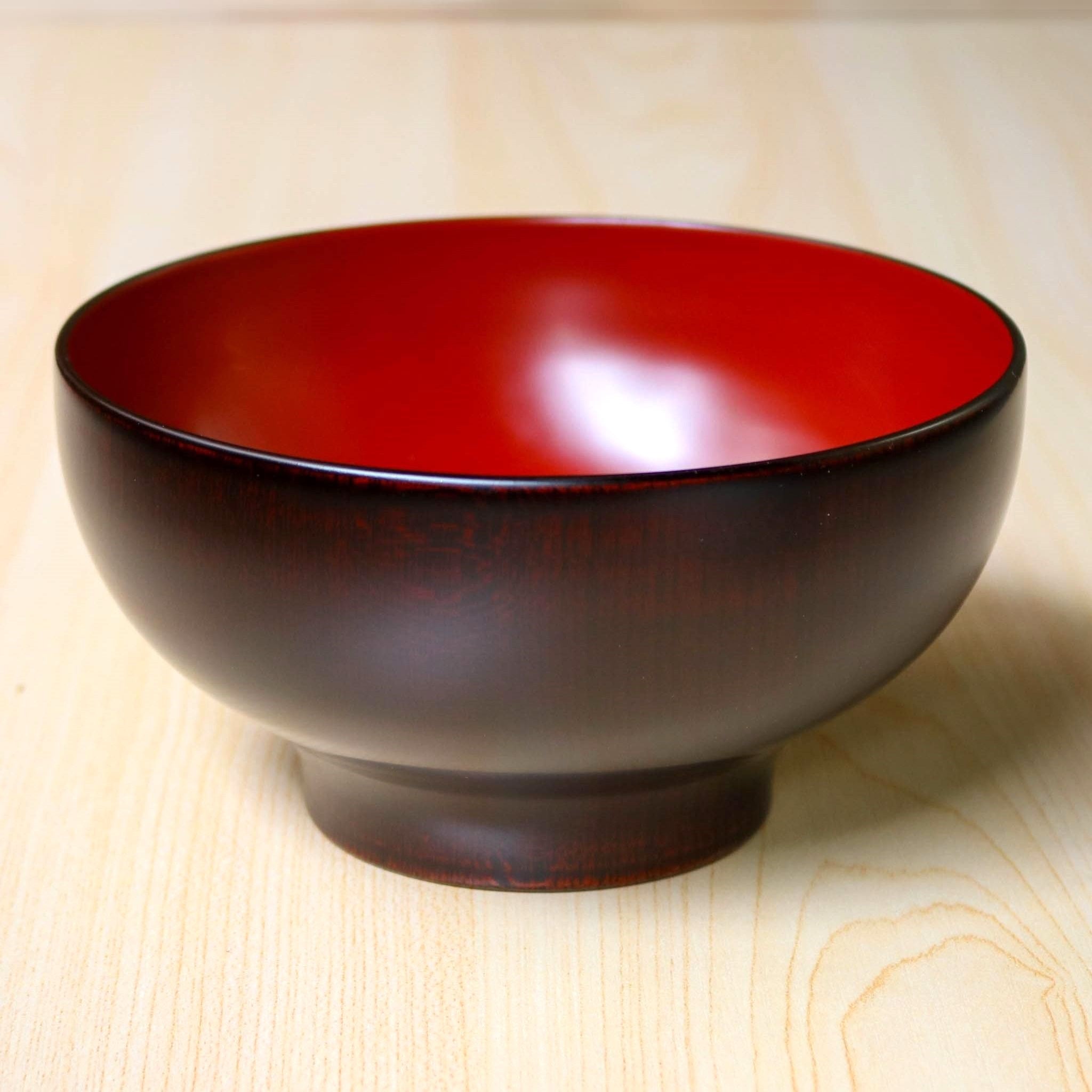 越前漆器 お椀 | 欅 まり椀 | 大椀 木地呂内朱 |