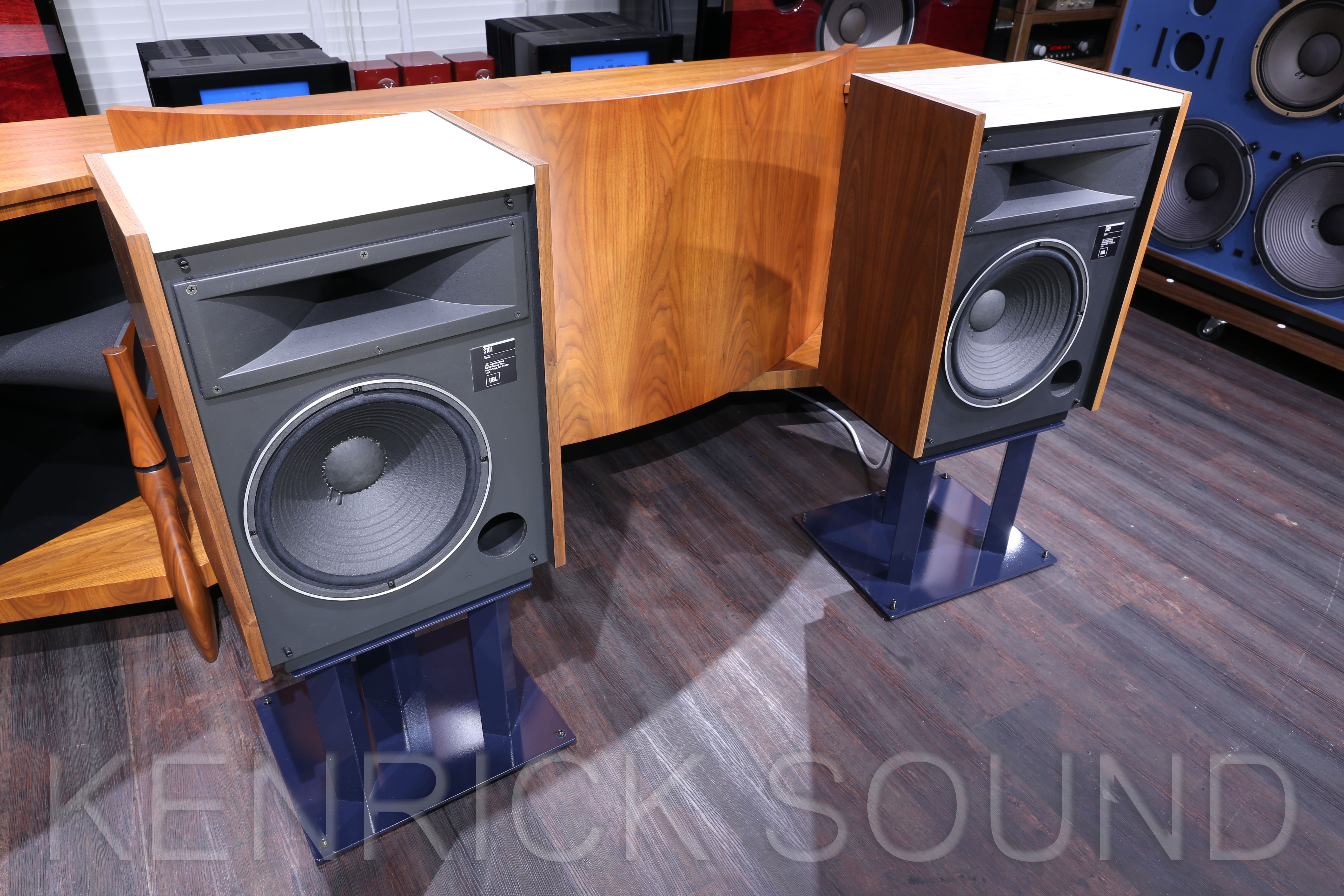 JBL S101 音楽を奏でる工芸品 七宝組格子グリル セーム革エッジ