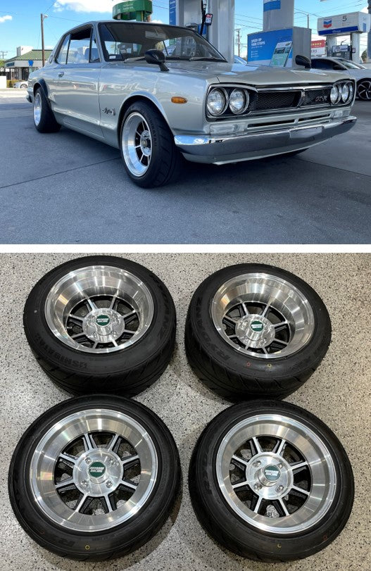 AS NEW Condition! Hayashi Street Wheels with Tires Front 15x8J +-0