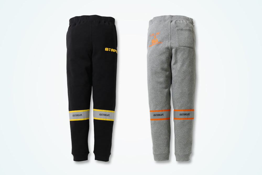 A BATHING APE® REFLECTOR SLIM SWEAT PANTS | bape.com