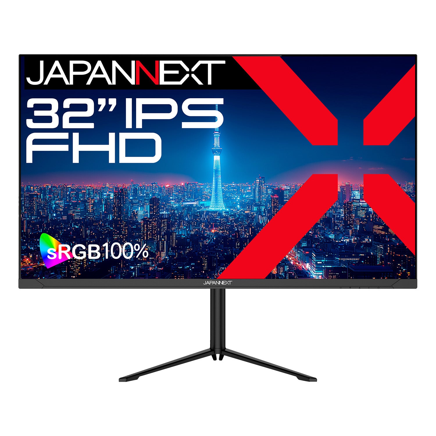 JAPANNEXT 32インチ IPSパネル搭載 フルHD(1920x1080)解像度 液晶