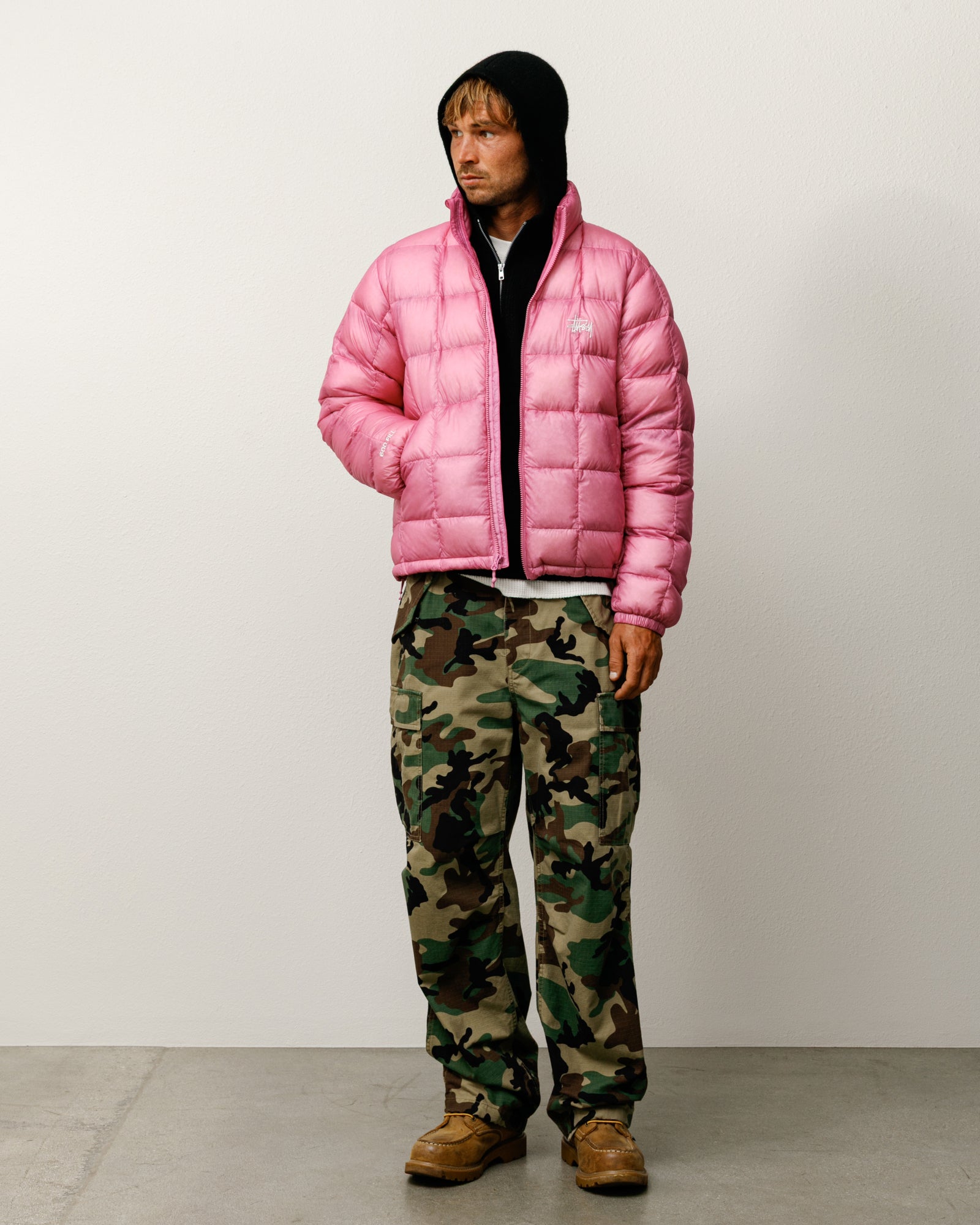 Midweight Puffer – Pink | Outerwear | Stüssy Japan