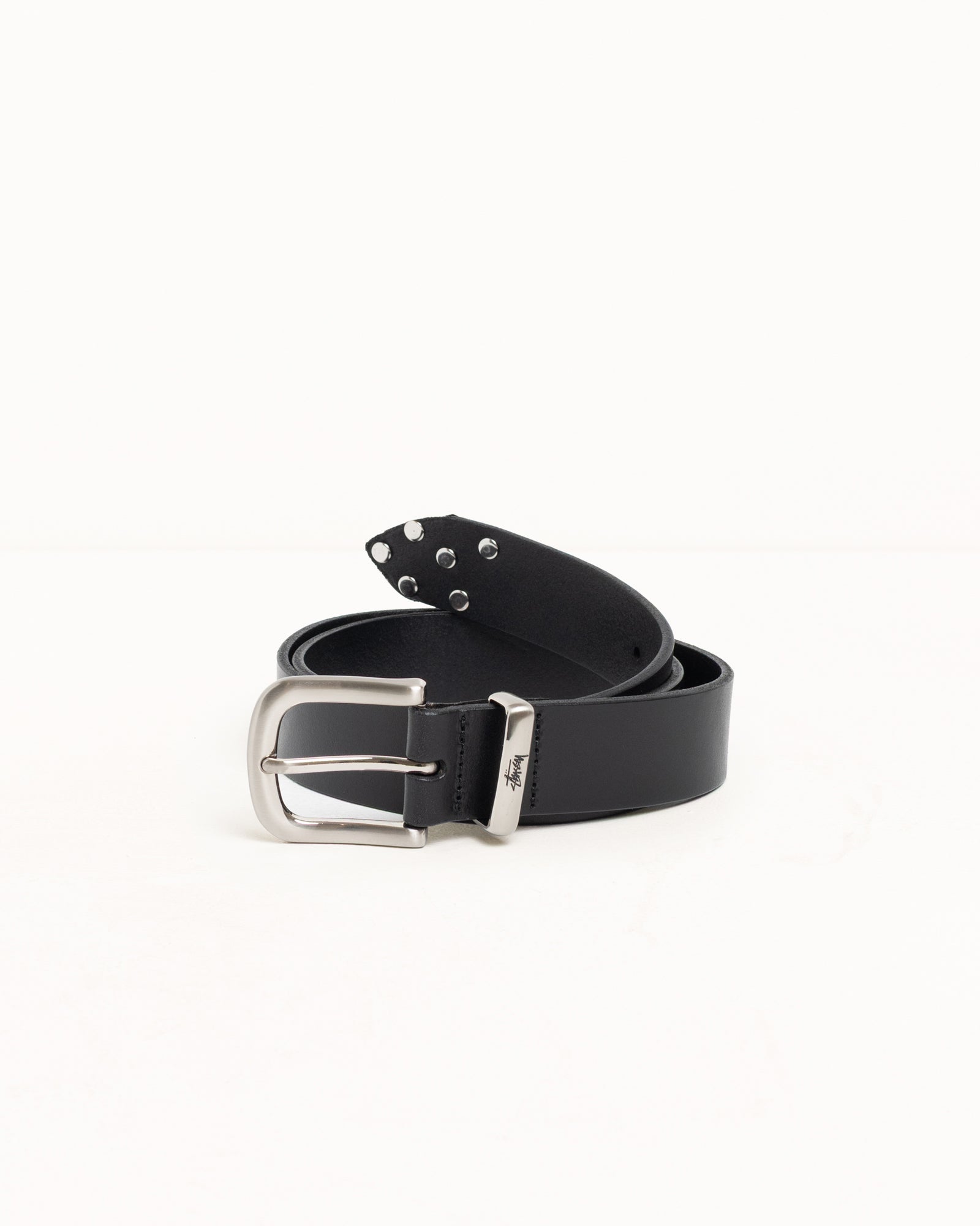 Metal S Tip Belt – Black | Accessories | Stüssy Japan