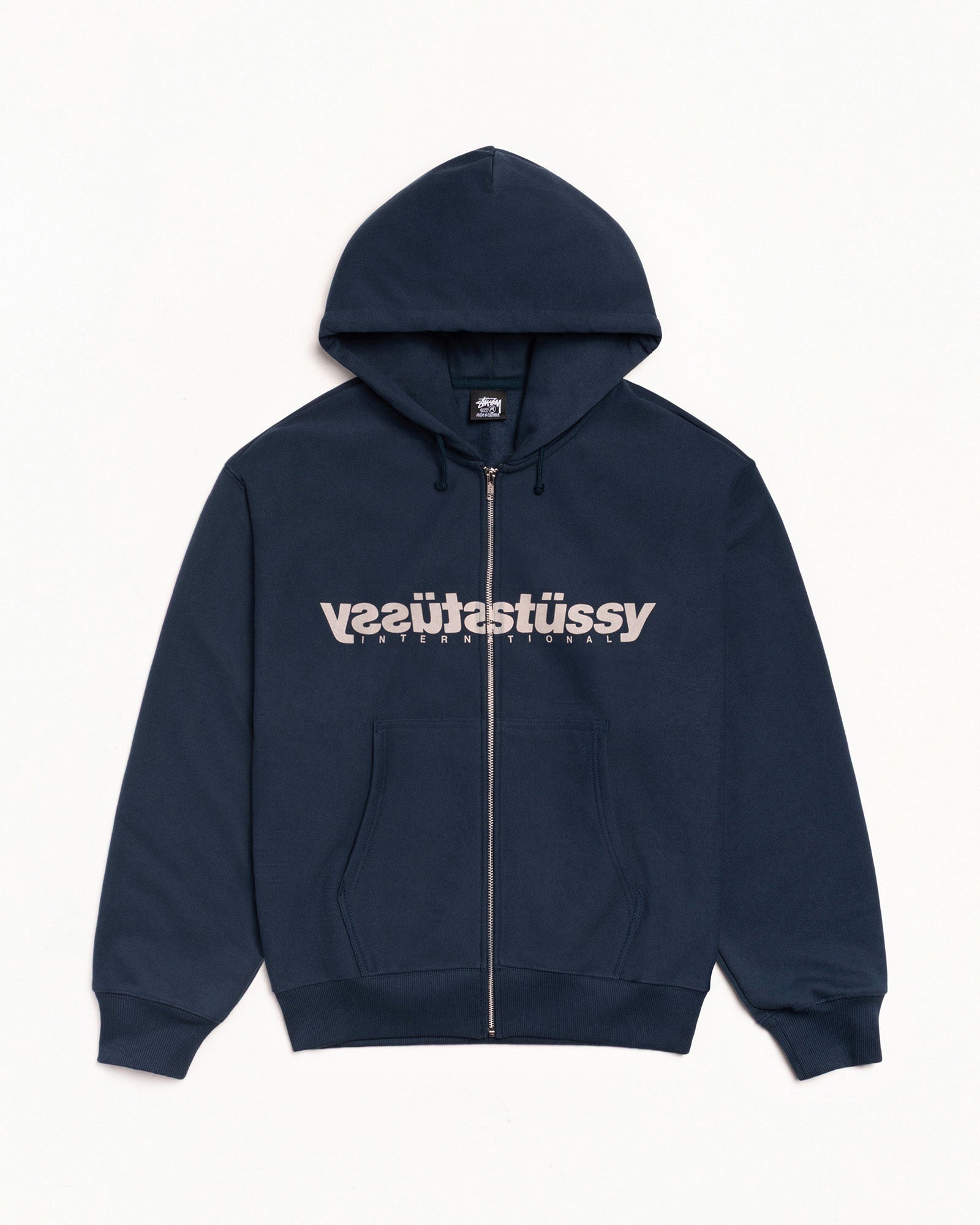 Mirror Zip Hoodie – Navy | Sweats | Stüssy Japan
