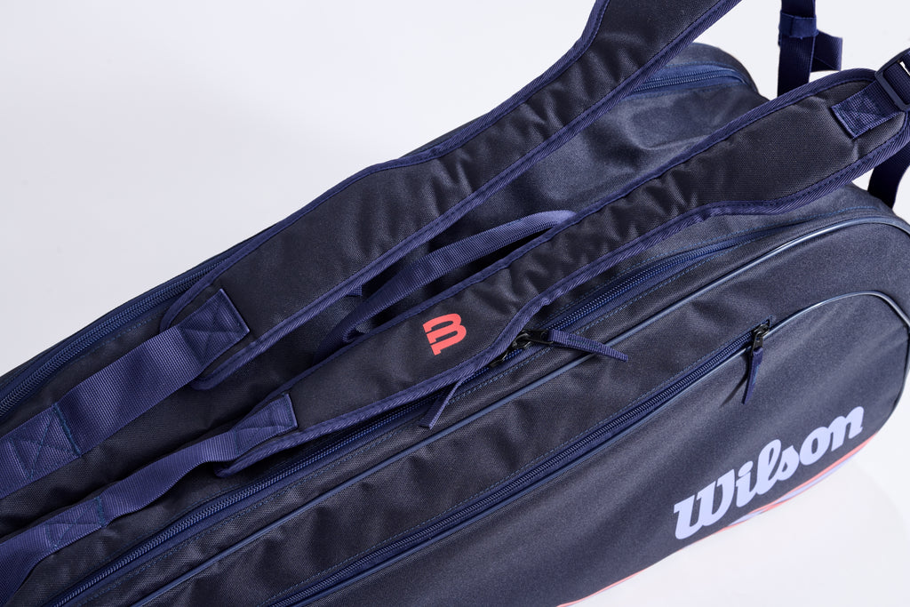 TEAM J 6PK RACKET BAG - ネイビー by Wilson Japan Racquet online