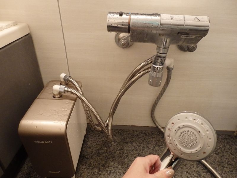 シャワー用軟水器「アクアソフト」のメンテナンスのことなど。: Sally