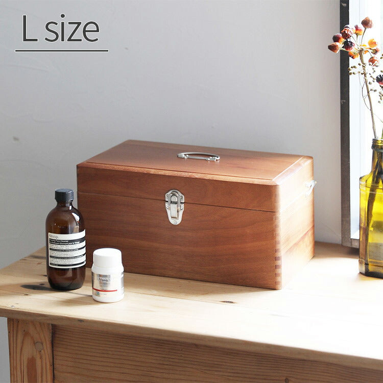 ツガの救急箱 Lサイズ 倉敷意匠 薬箱 木箱 収納ボックス 収納