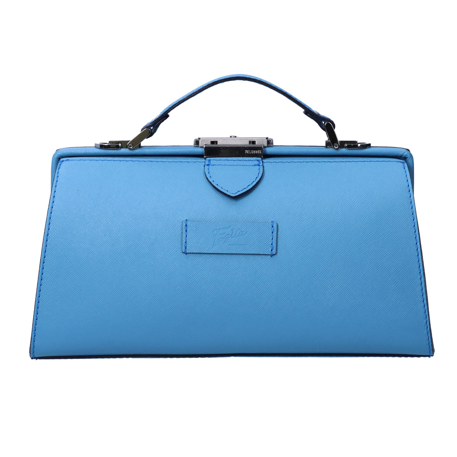 B6サイズ 牛革 ワンタッチ開閉 ドクターバッグ型 ハンドバッグ | 株式