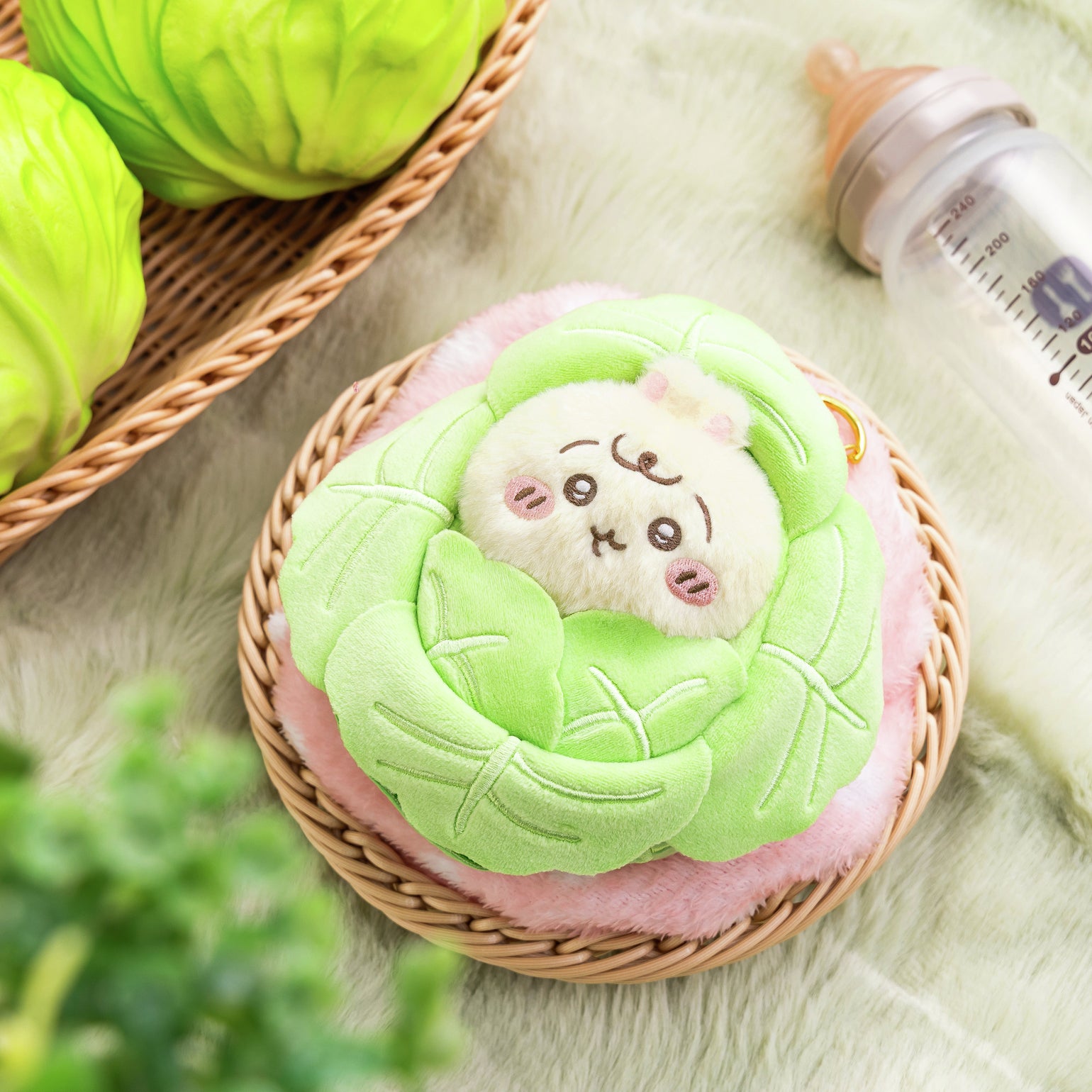 Japan ChiiKawa Baby Series | Usagi Cute Baby in Cabbage Plush Doll