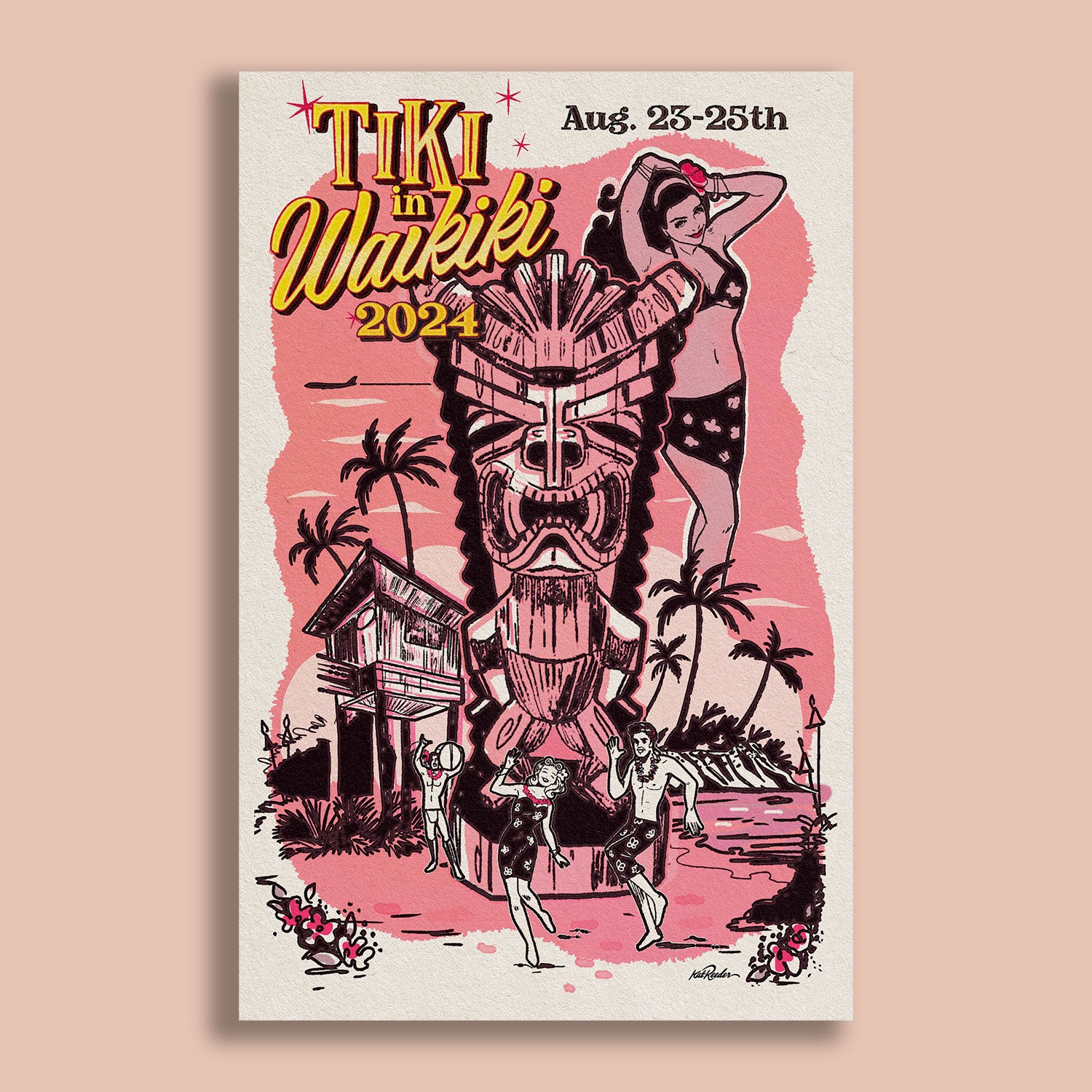 Tiki In Waikiki '24 | Official Poster – The Art of Kat Reeder