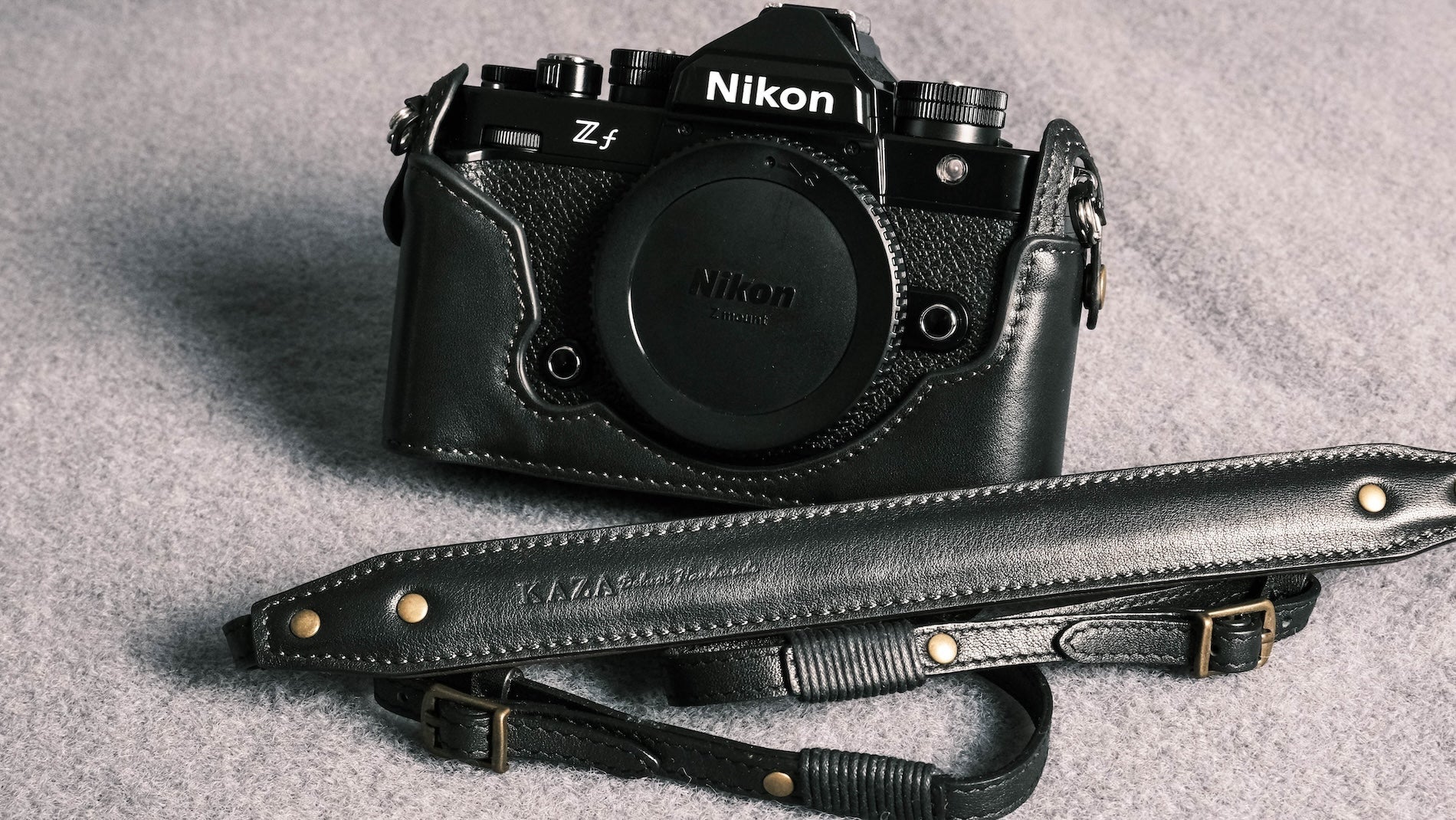 Nikon ZF Series Leather Case - Comboset || Half Case + Strap