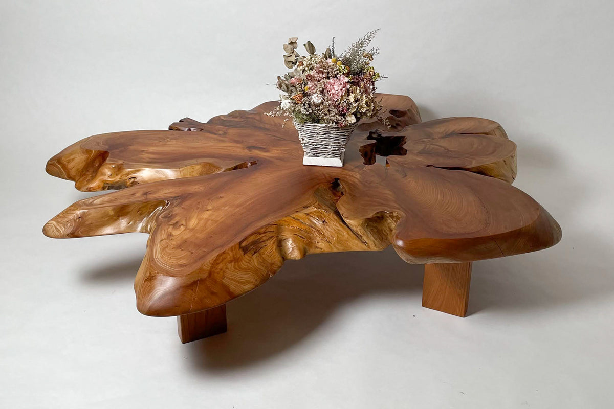 大幅値下げ】丸太輪切り一枚板テーブル 【公式通販】