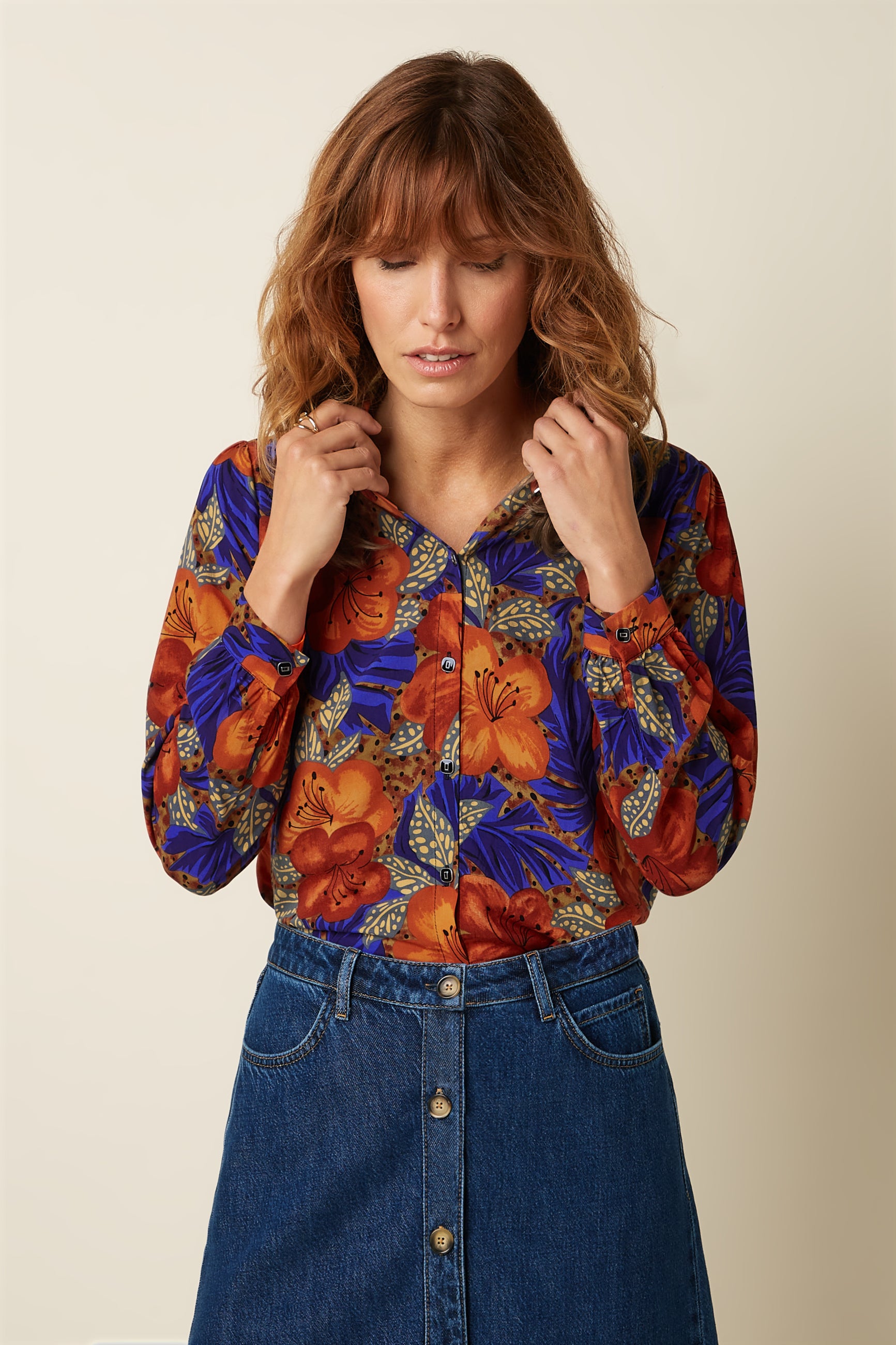 Karen Blouse Maui - Summer Fig – King Louie