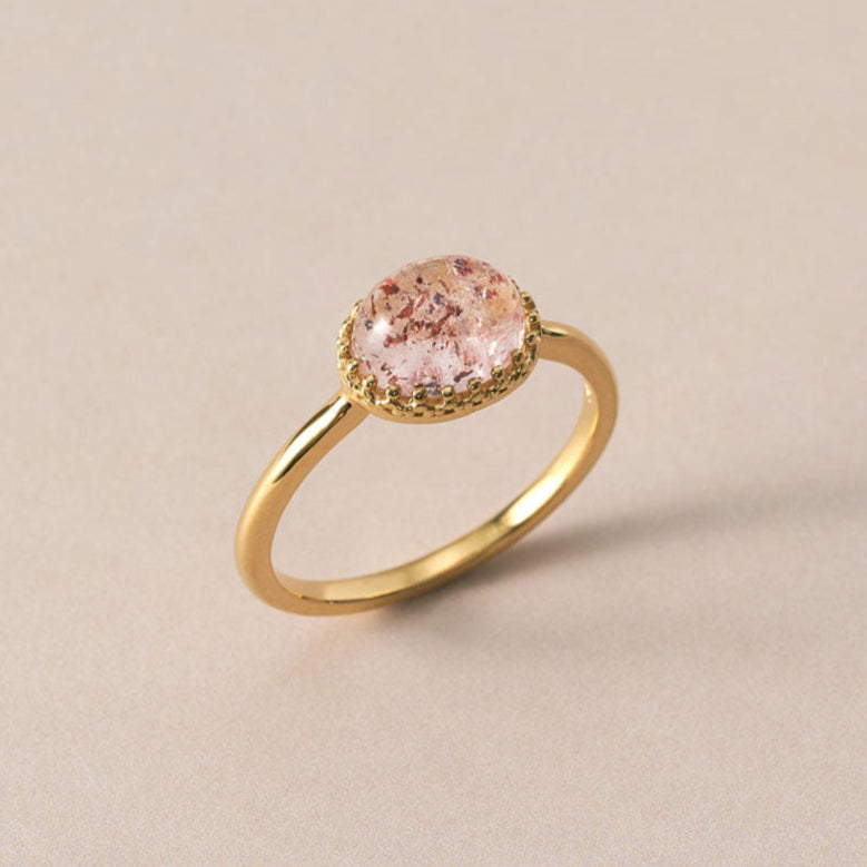 受注生産】SV925 ストロベリークォーツ リング ｜96-2409 – L&Co.
