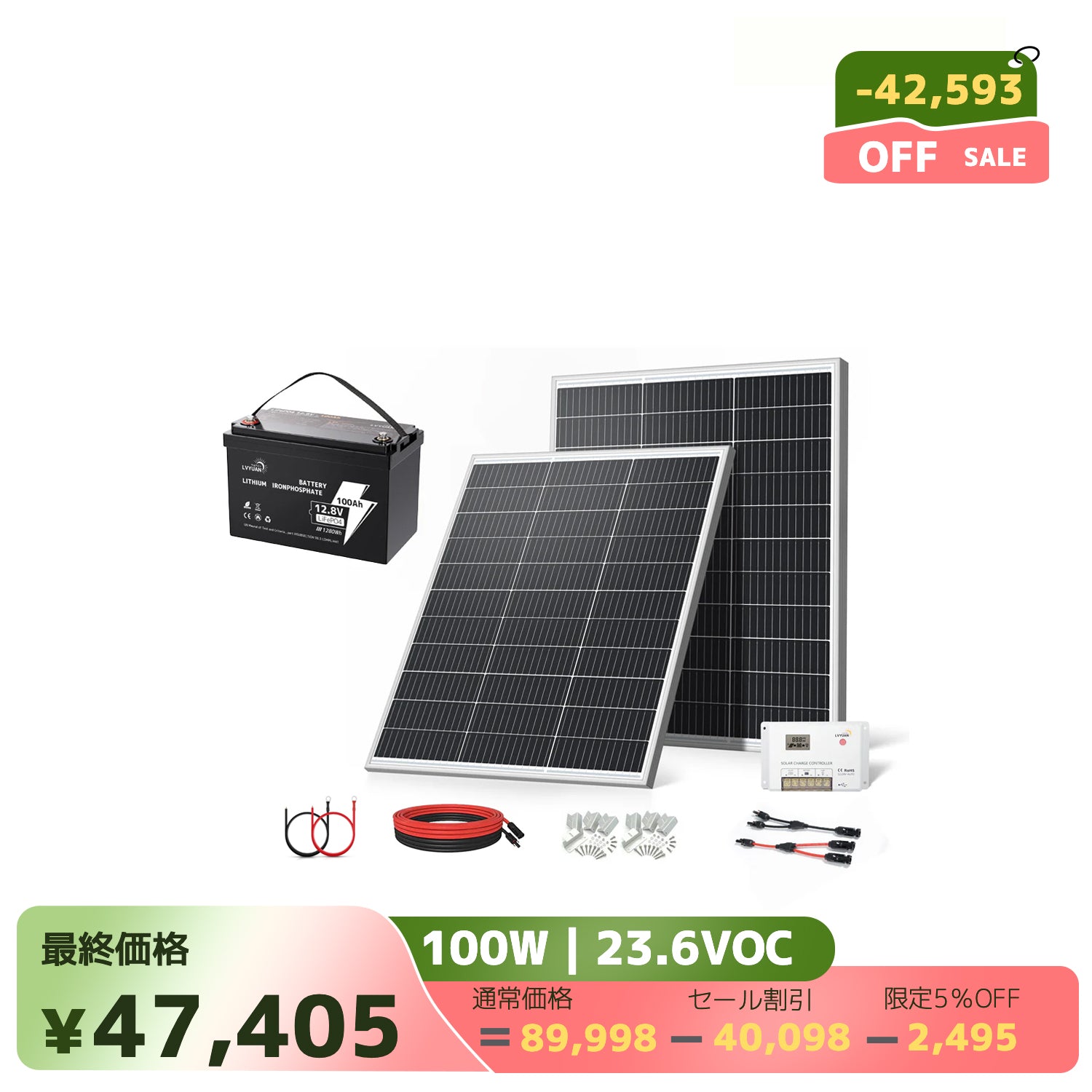 LVYUAN 200W ソーラーパネル発電キット – LVYUAN（リョクエン）公式