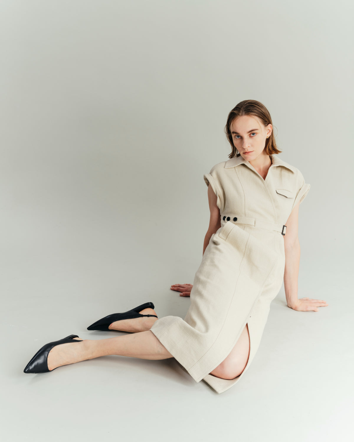 Tweed Wrap Dress – L'AUBE BLANC