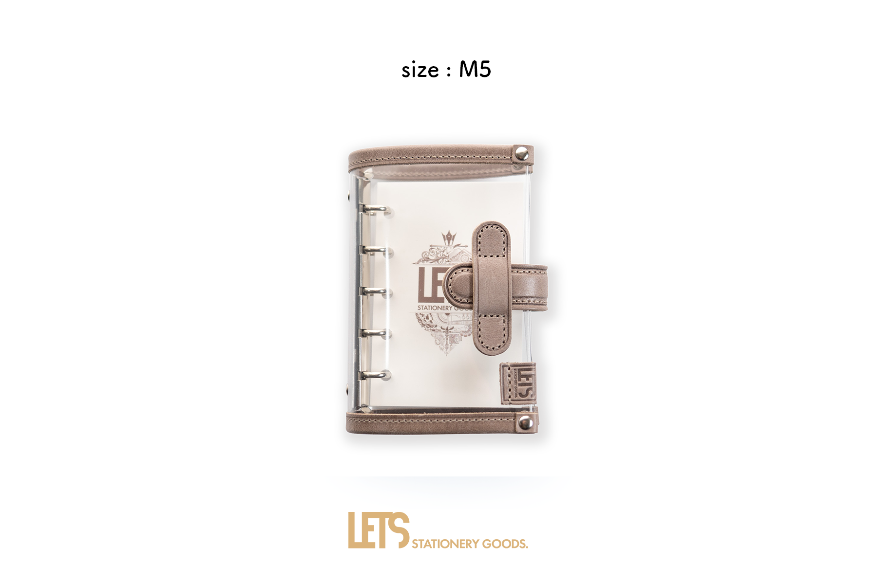 LETSクリアシステム手帳 / M5 / mostroグレージュ – LETS STATIONERY GOODS