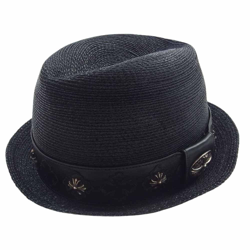 CHROME HEARTS クロムハーツ（原本無） ストロー フェドラ ハット