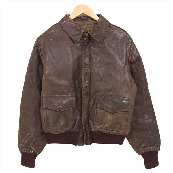 AERO LEATHER エアロレザー 観賞用 40s A-2 米軍 実物 当時物