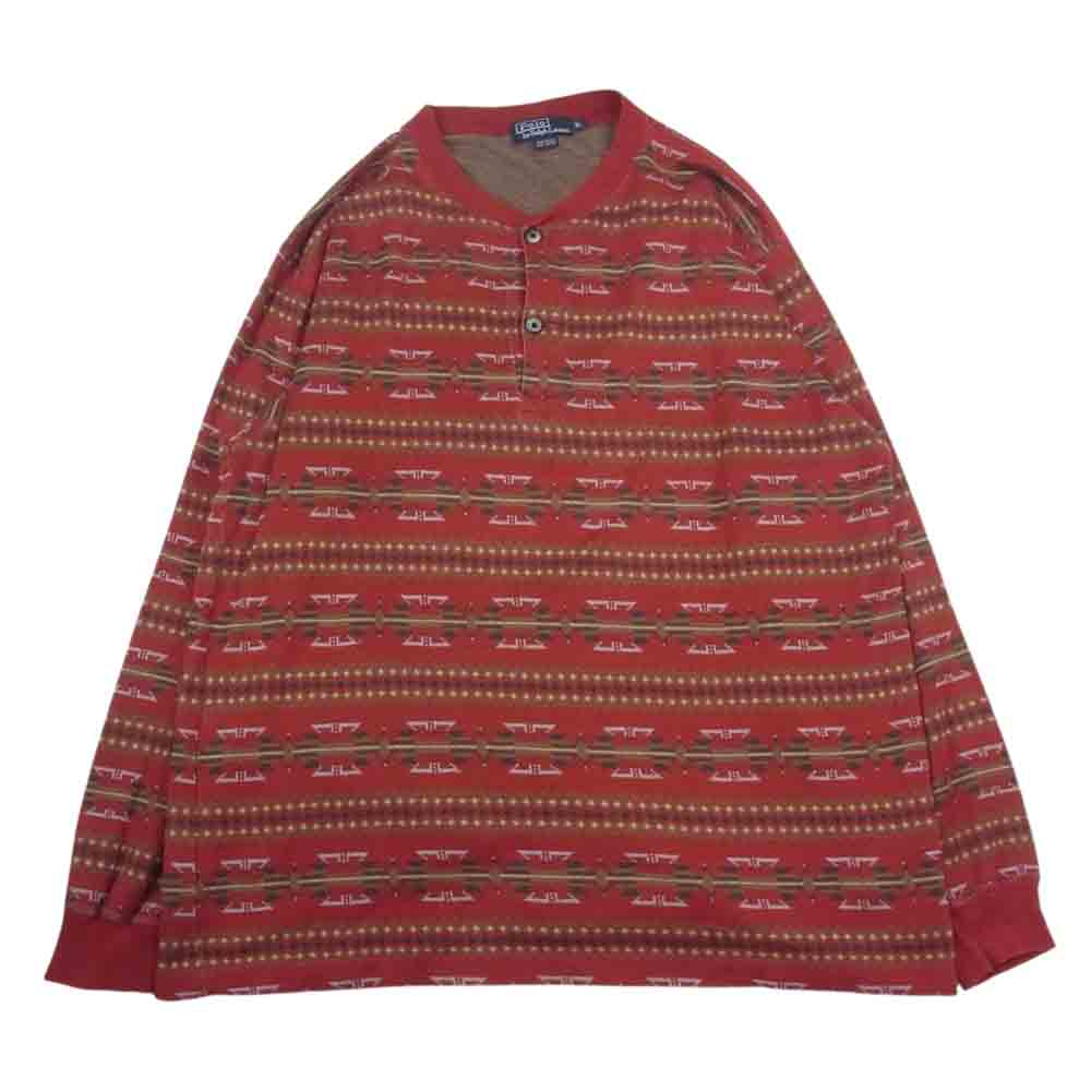 POLO RALPH LAUREN ポロ・ラルフローレン USA製 ネイティブ総柄