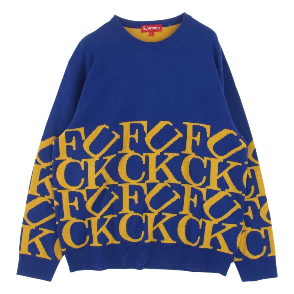 Supreme シュプリーム 20AW Fuck Sweater ファック セーター クルー