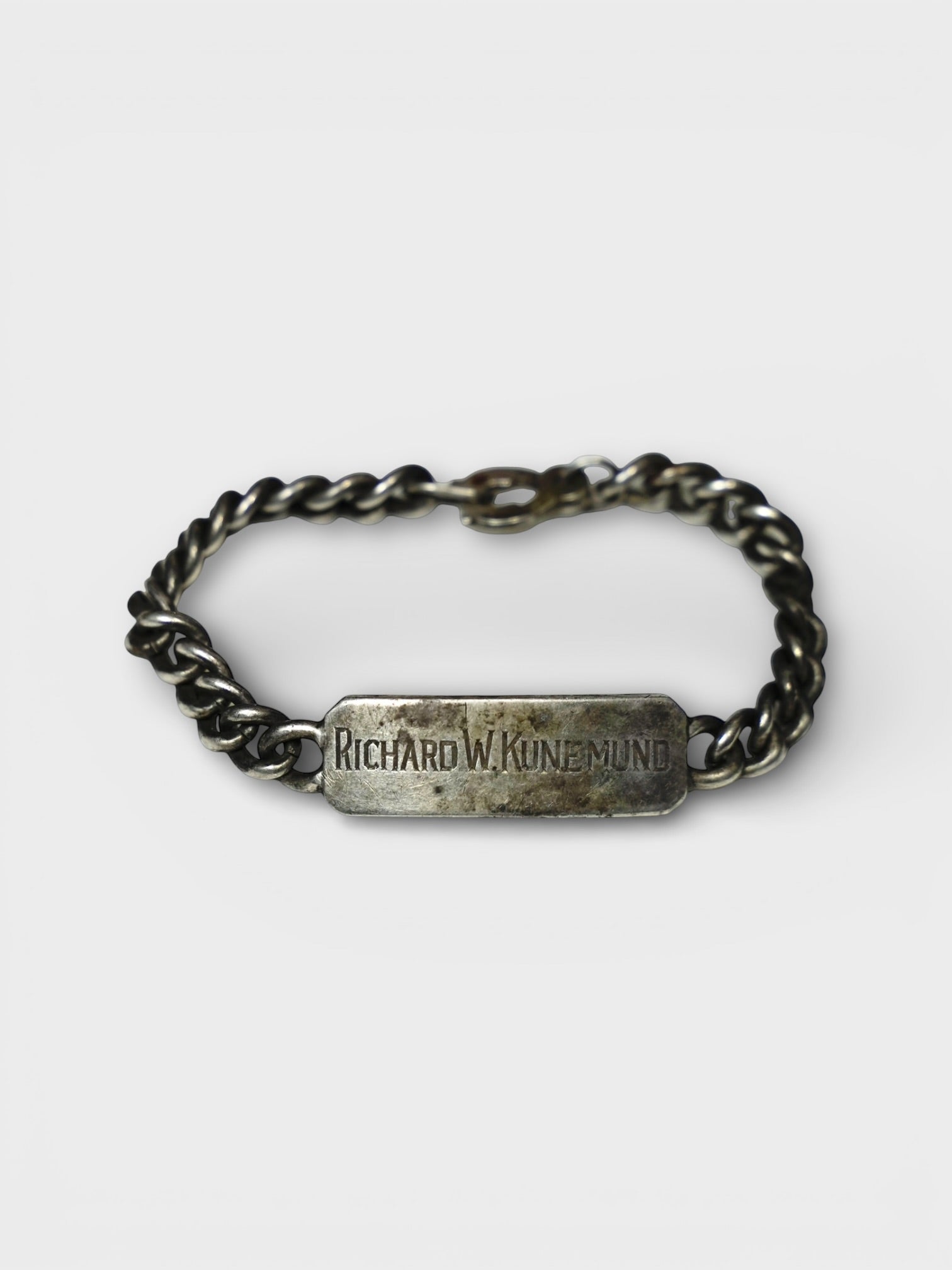 40's WWⅡ U.S.ARMY ID Bracelet made in USA No.3 大戦期 ユーエス