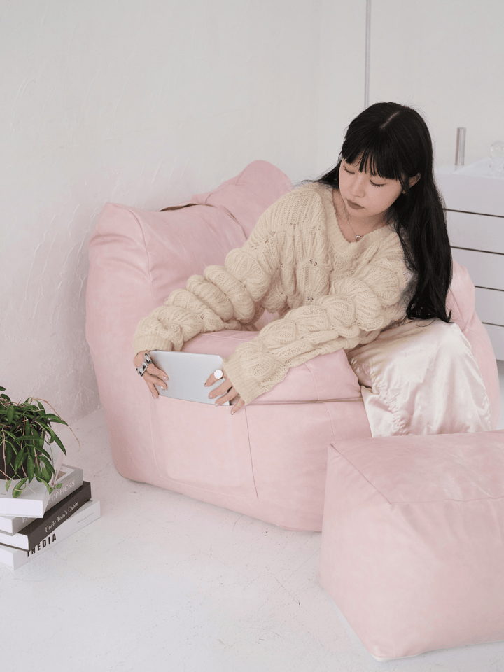 LOOSY 1人掛けビーズソファ フェイクレザー – Little Rooms