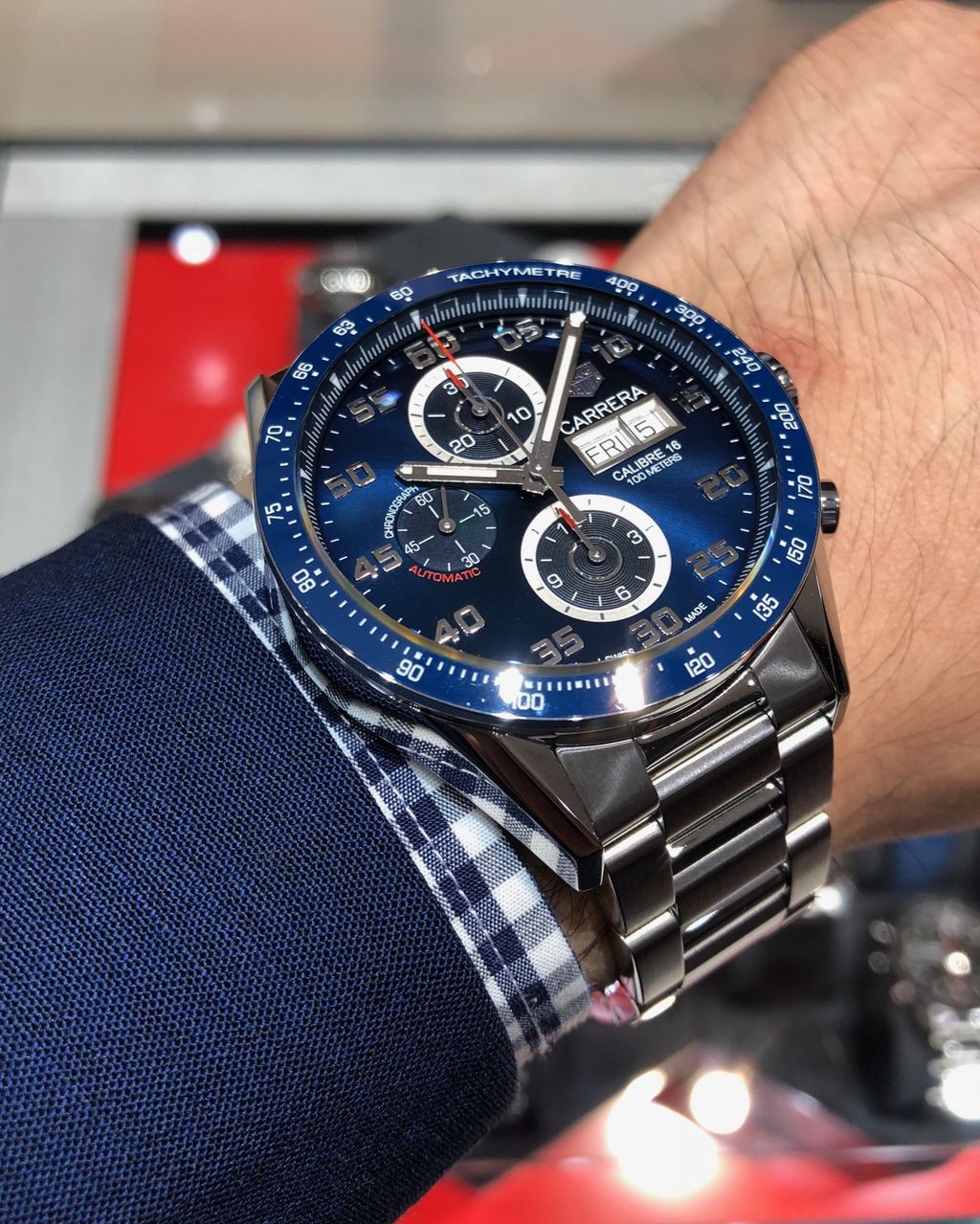 青文字盤のカレラ クロノグラフのご紹介！！ | ブランド腕時計の正規