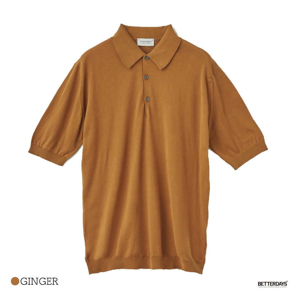 ニットポロシャツ ジョンスメドレー シーアイランドコットン EASY FIT