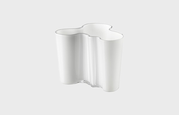 イッタラ フラワーベース / アアルトベース 120 mm 白 ホワイト M