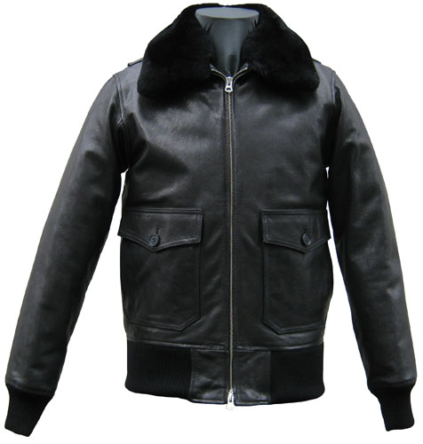革ジャン ゴートスキン G-1タイプレザージャケット ブラック