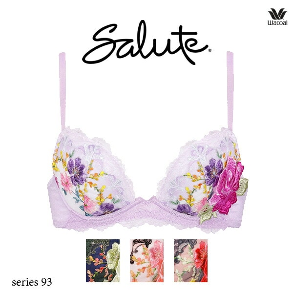 ワコール サルート 93G ブラジャー BTJ493 3/4カップワイヤー P-up