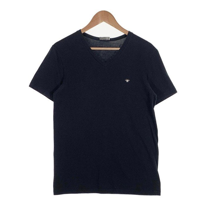 Dior HOMME ディオールオム Vネック Tシャツ ブラック Bee刺繡