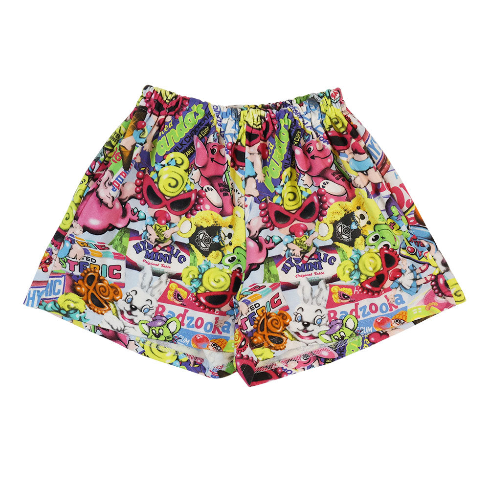 HYSTERIC MINI IN WONDERLAND総柄 Viscotex ハーフパンツ