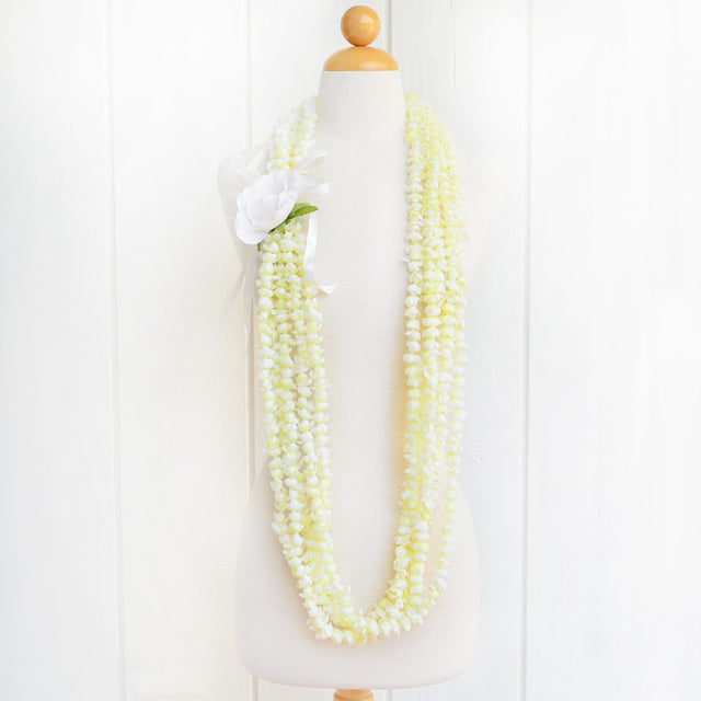 ハワイアン フラ用品 フラワーレイ(ロング)【ピカケ5ライン