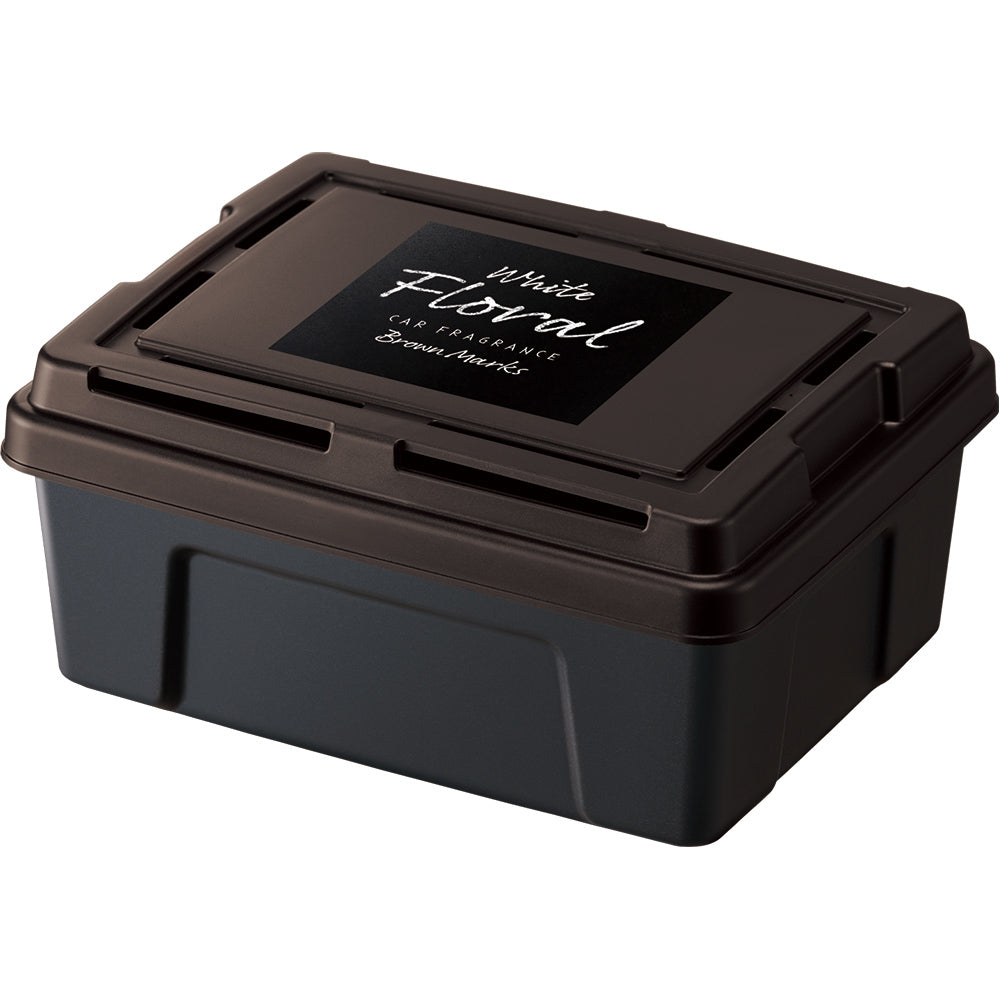 ブラウンマークス ラージボックス ホワイトフローラル | カー