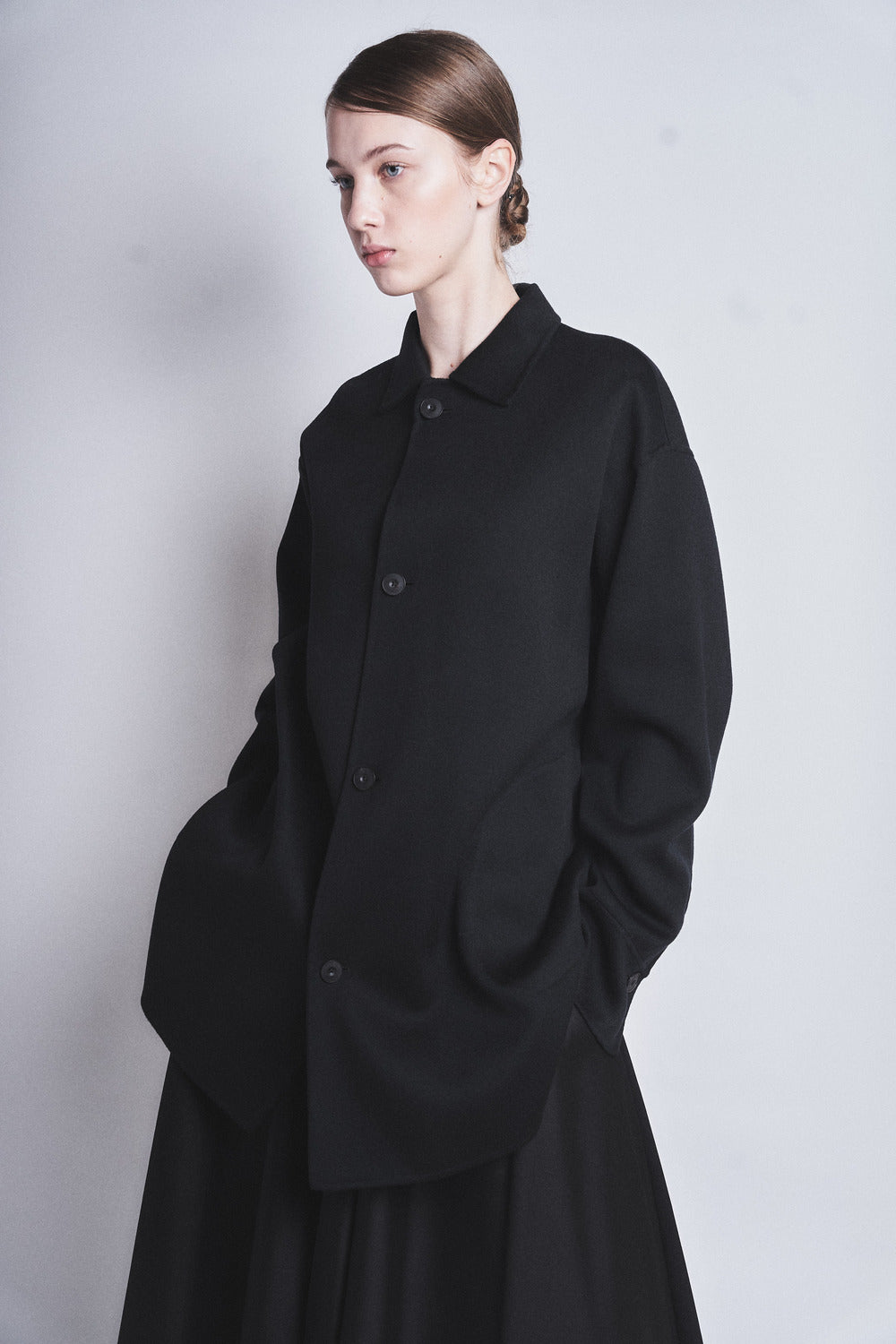 ESMERALDA- DOUBLE FACE WOOL CASHMERE SHIRT JACKET SOLD OUT