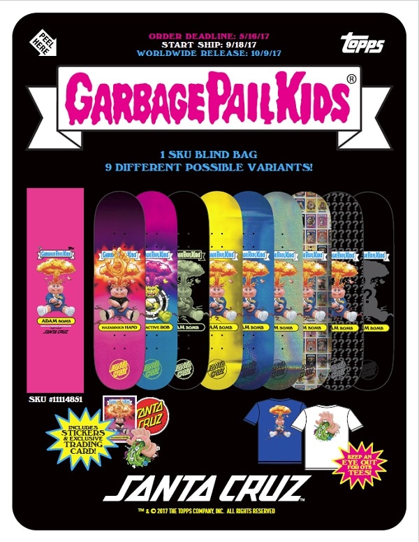 SANTA CRUZ GARBAGE PAIL KIDS DECK (8.25 x 31.8inch) サンタクルズ