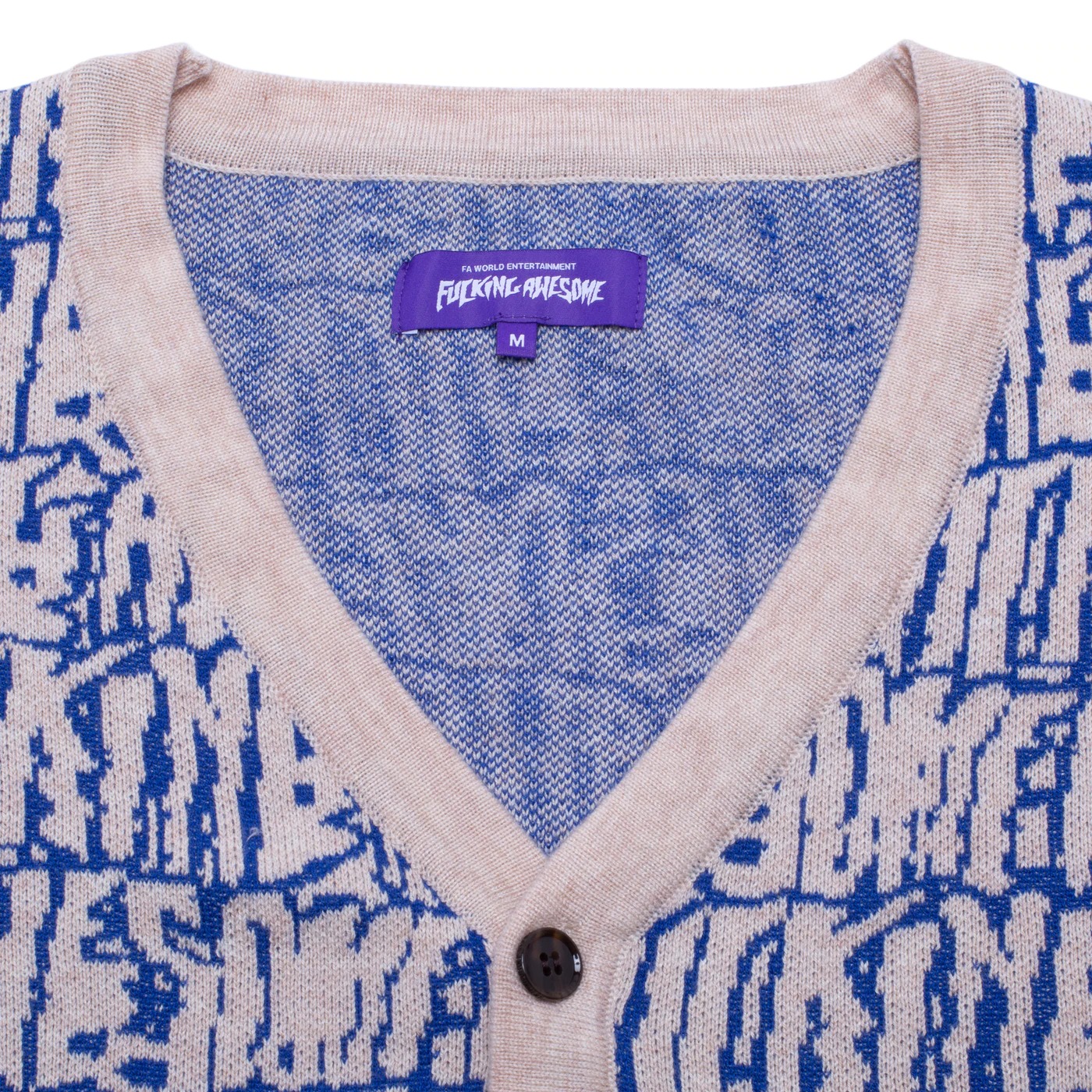 FUCKING AWESOME STRETCHED STAMP LOGO CARDIGAN ファッキンオーサム