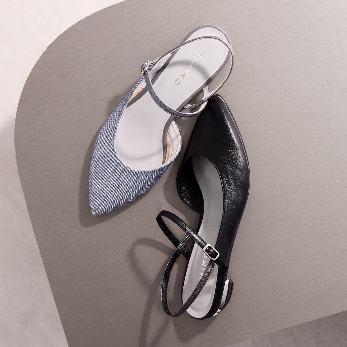 ローヒールバックストラップパンプス/641212