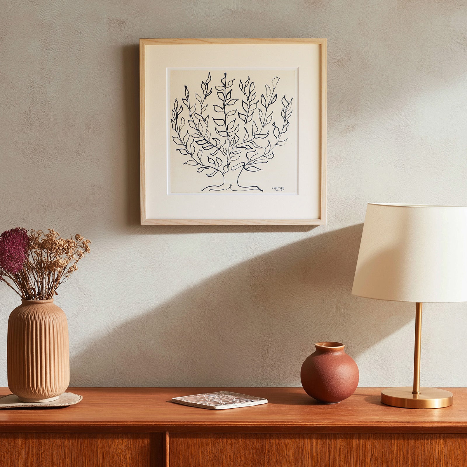 アンリ・マティス 「低木」アートポスター｜モダンインテリアに合う線