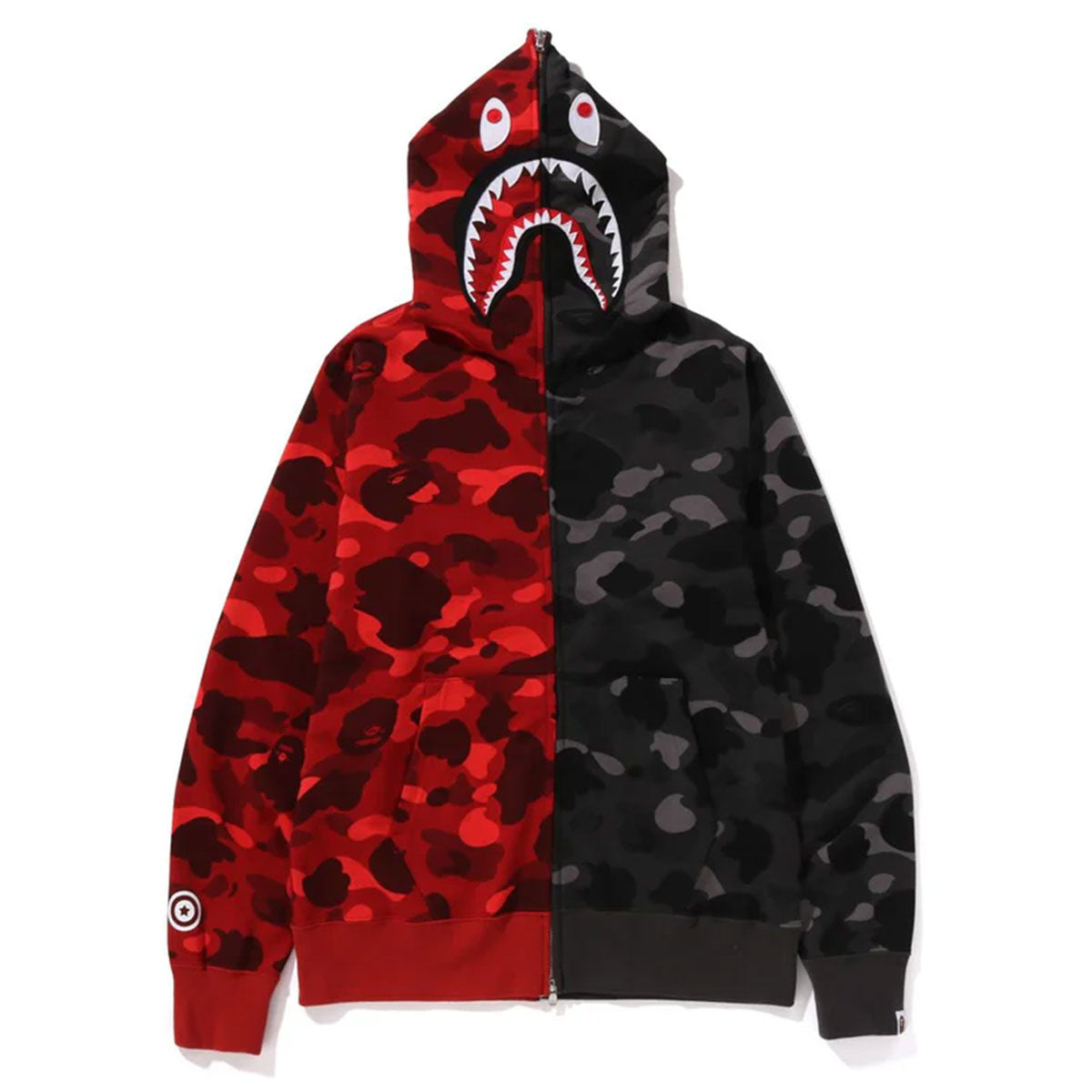 A BATHING APE アベイシングエイプ BAPE COLOR CAMO SEPARATE SHARK FZ