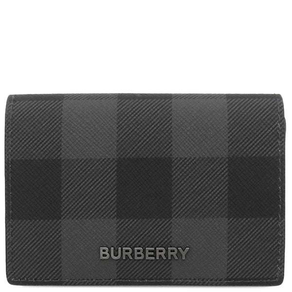 バーバリー BURBERRY チェック ウォレット 8062606 ブラック×グレー