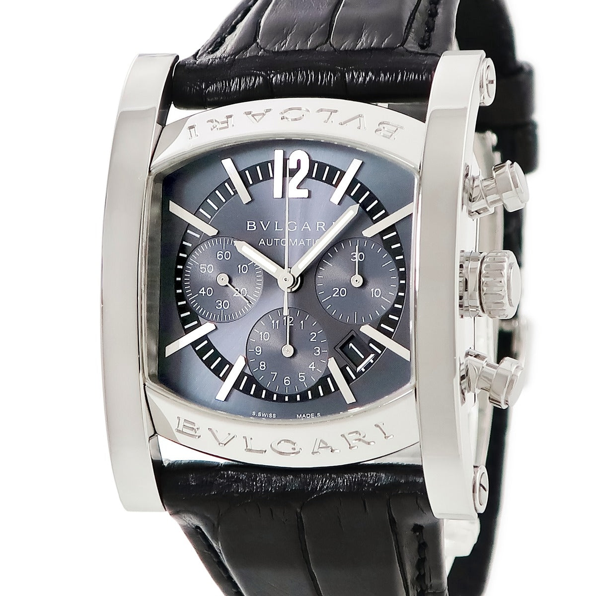 ブルガリ BVLGARI アショーマ クロノグラフ AA44SCH 自動巻き メンズ