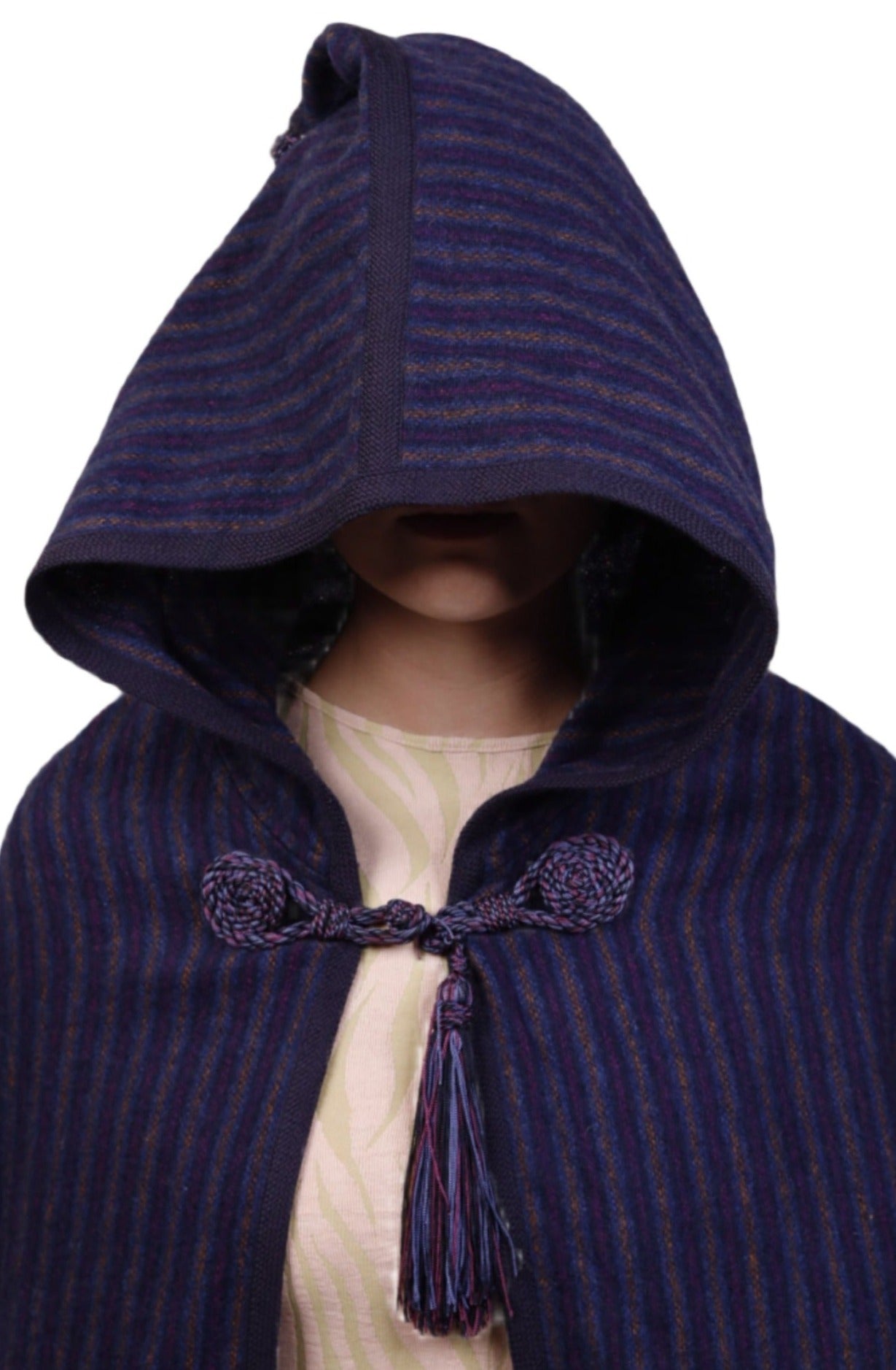 Saint Laurent, Rive Gauche, Blue Wool Cape 1970s – dba House of Strut