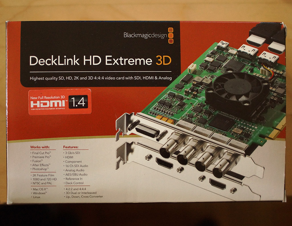 FS: General] - Blackmagic Design DeckLink HD Extreme 3D | DVXuser.com