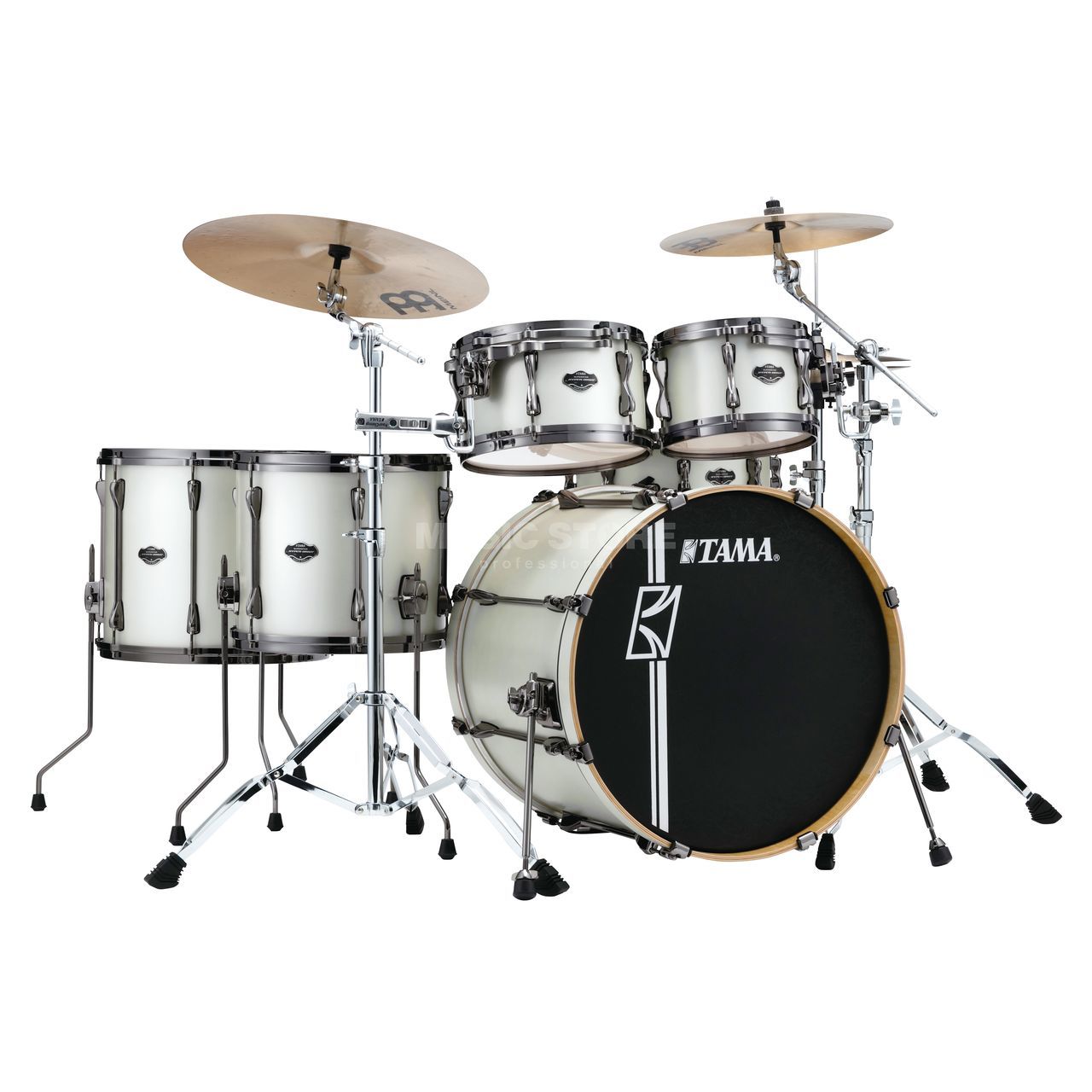 Tama Superstar HD ML52HLZBN-SAP, Satin Arctic Pearl, Black HW