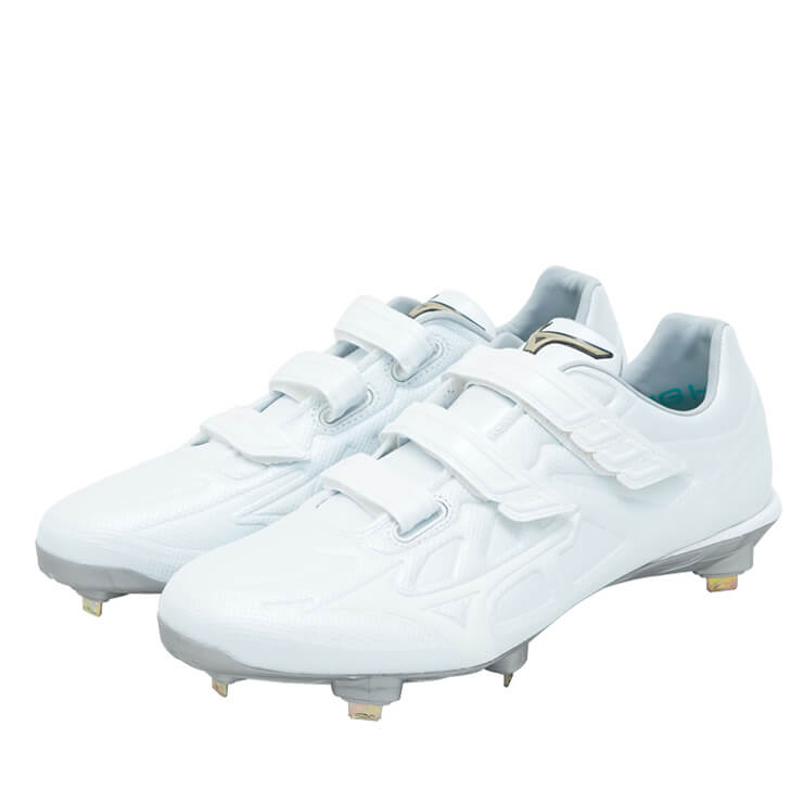 ミズノ 野球 白スパイク ライトレボエリート ワイド BLT CK 3本ベルト