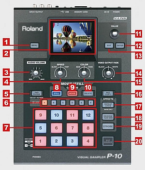 Roland Pro A/V - P-10 | Reprodutor portátil de vídeos