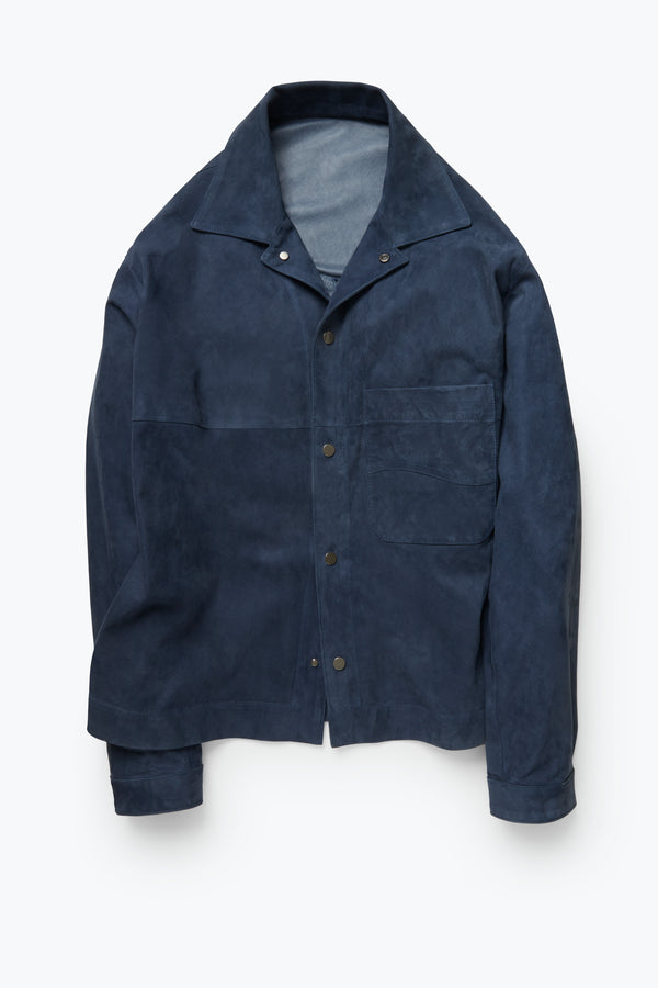 Wave Jacket (Slate Paper-Backed Suede) - Stoffa